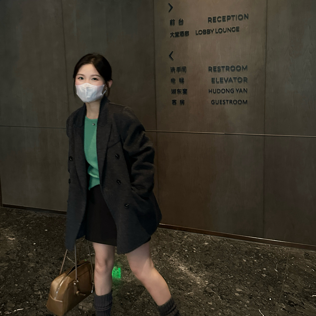 一米五小个子韩系西装短款毛呢大衣外套秋冬显瘦