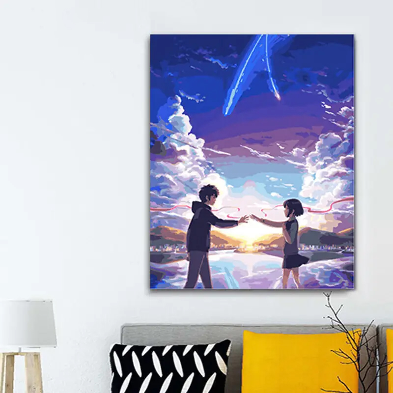 diy数字油画40*50cm手工油画人物填色画手绘画生日礼物