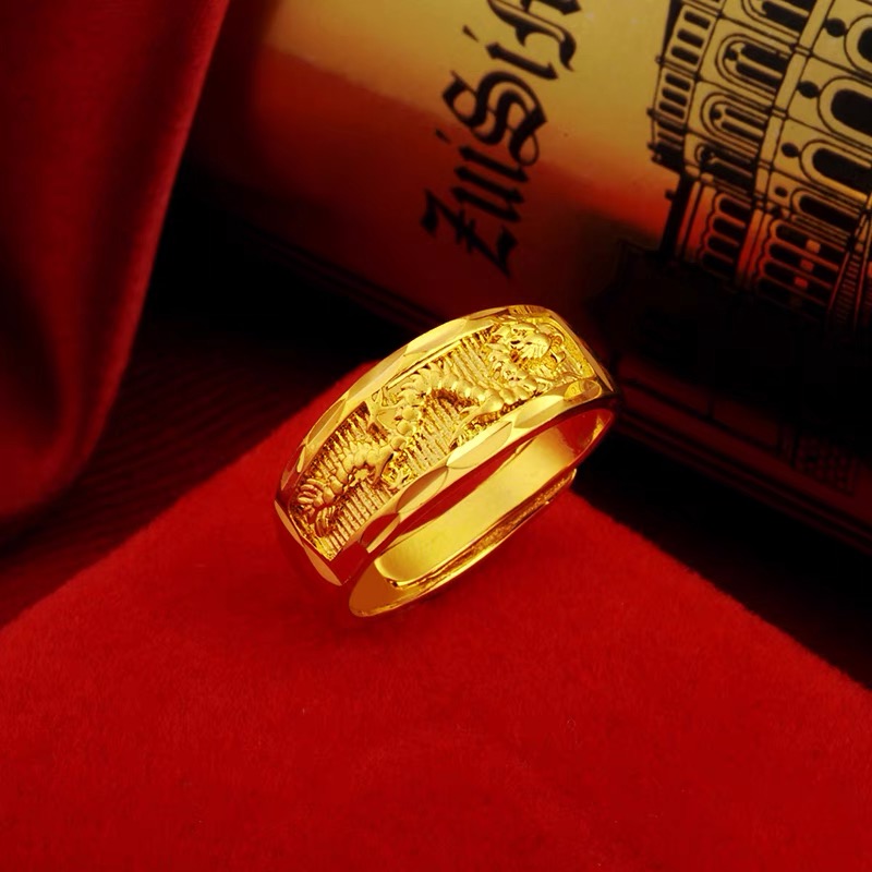 合金戒指 合金材质【小龙戒指】时尚情侣可调节戒指气质潮流经典