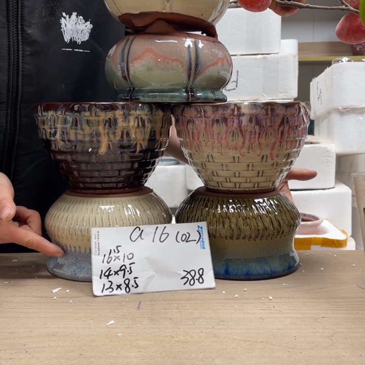 粗陶多肉花盆微瑕1602