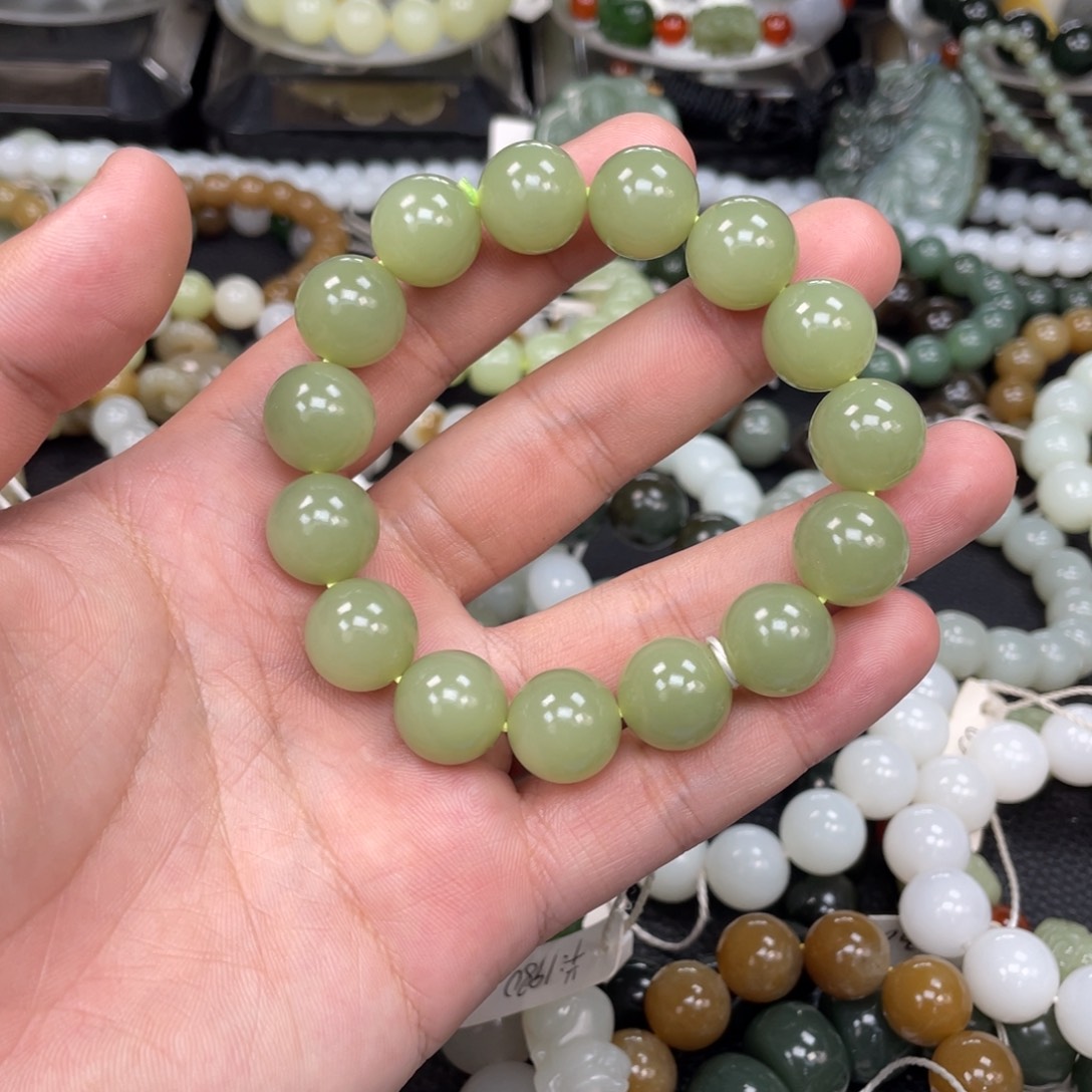 和田玉未镶嵌手链