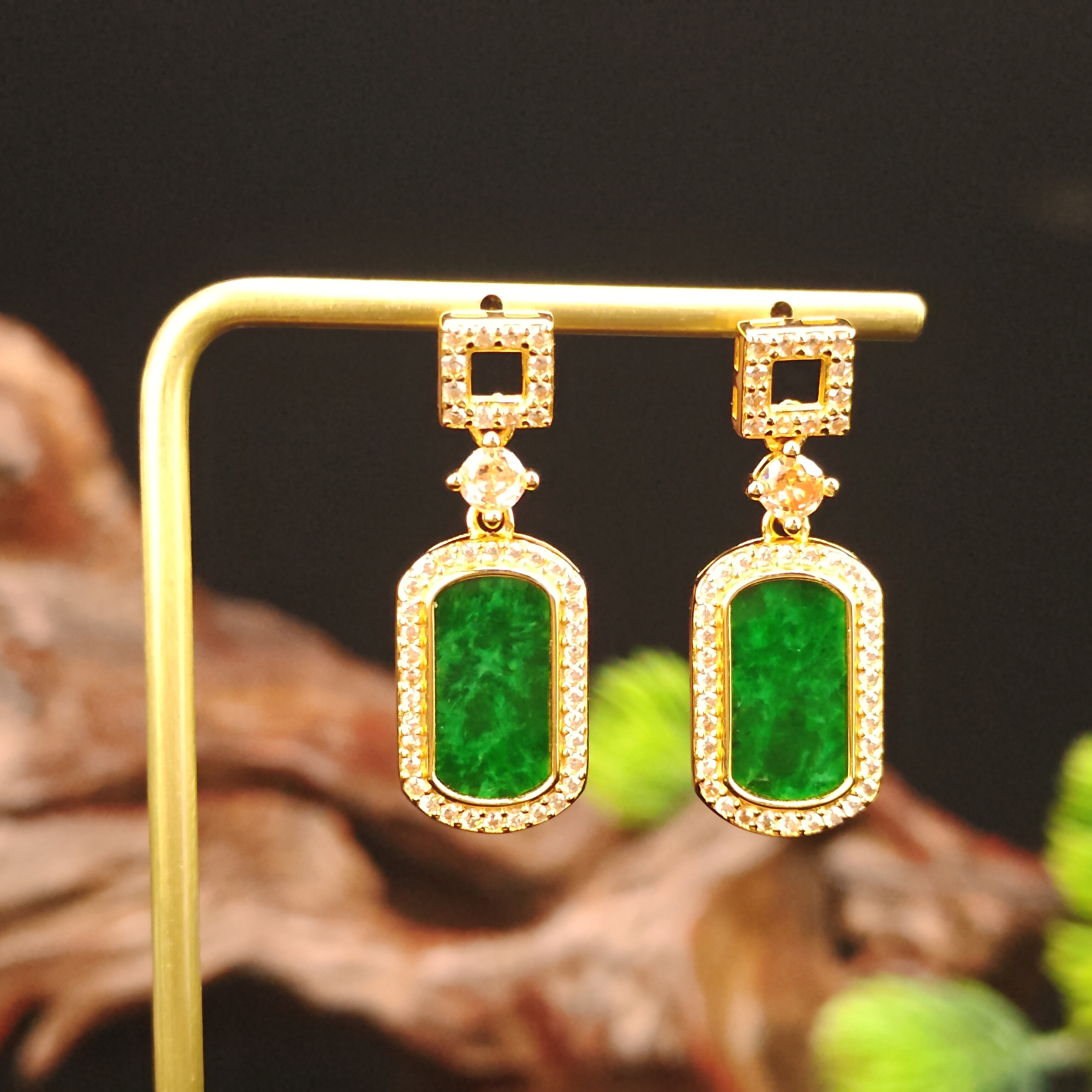 翡翠耳饰【5875RE】