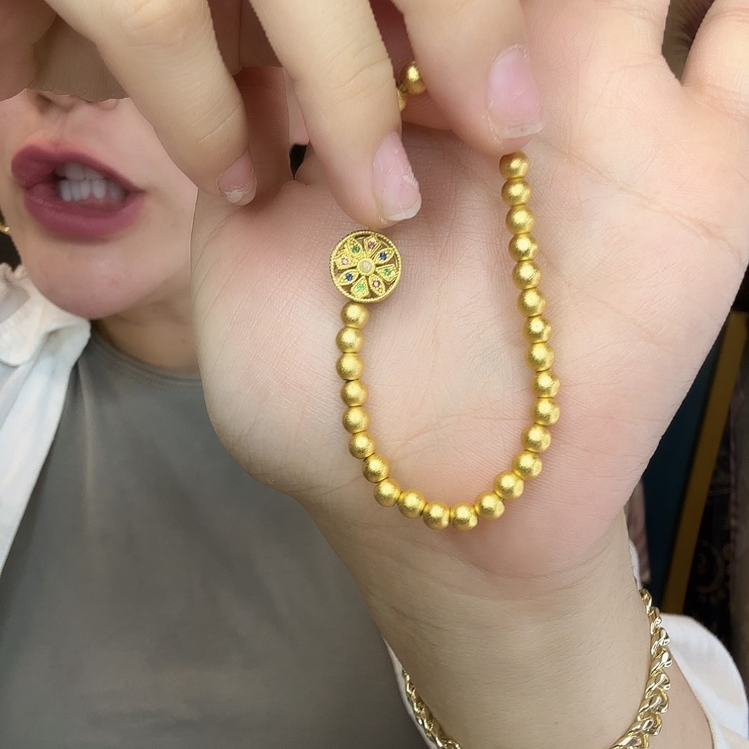 石英石铁合金古手链333