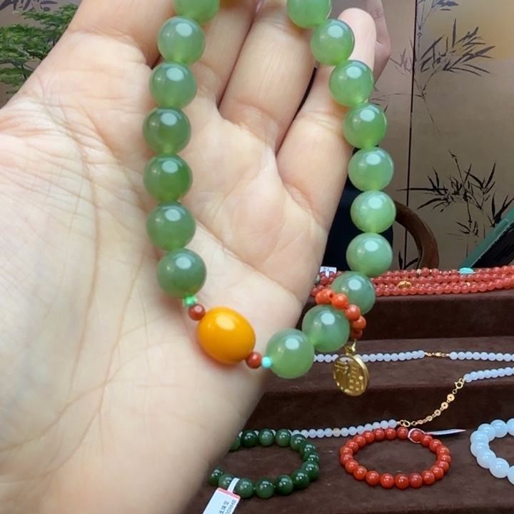 和田玉手链未镶嵌