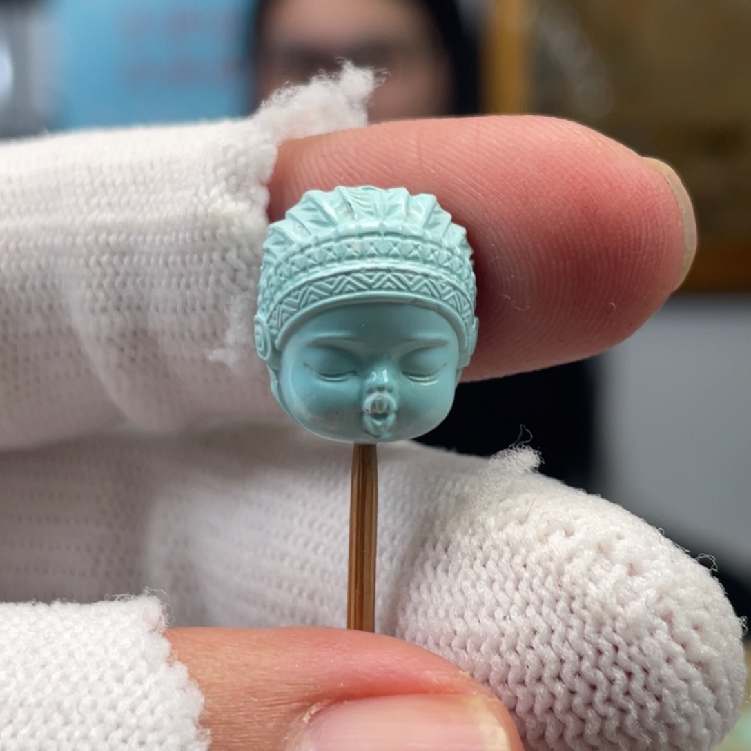 绿松石未镶嵌挂件