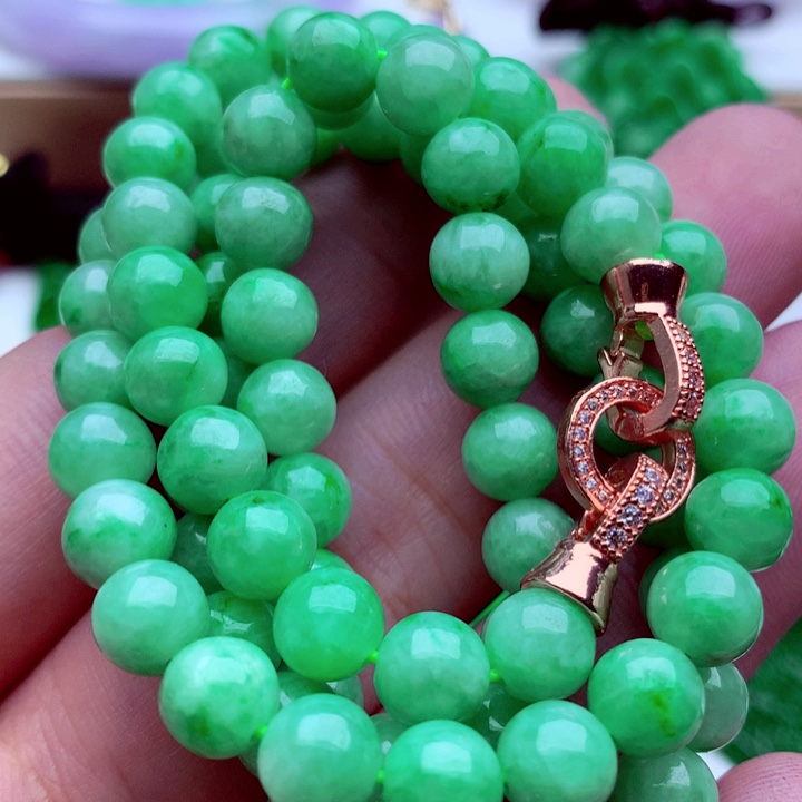 翡翠未镶嵌毛衣链