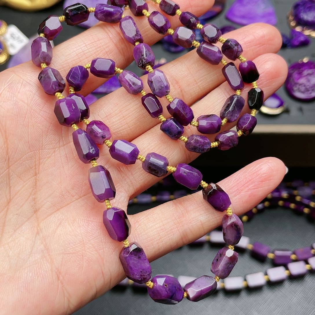 苏纪石（舒俱来）项链未镶嵌琉*珠