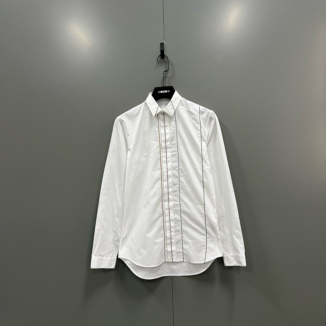 99新 DIOR/迪奥 （jp）217白色条纹印花衬衫 37码