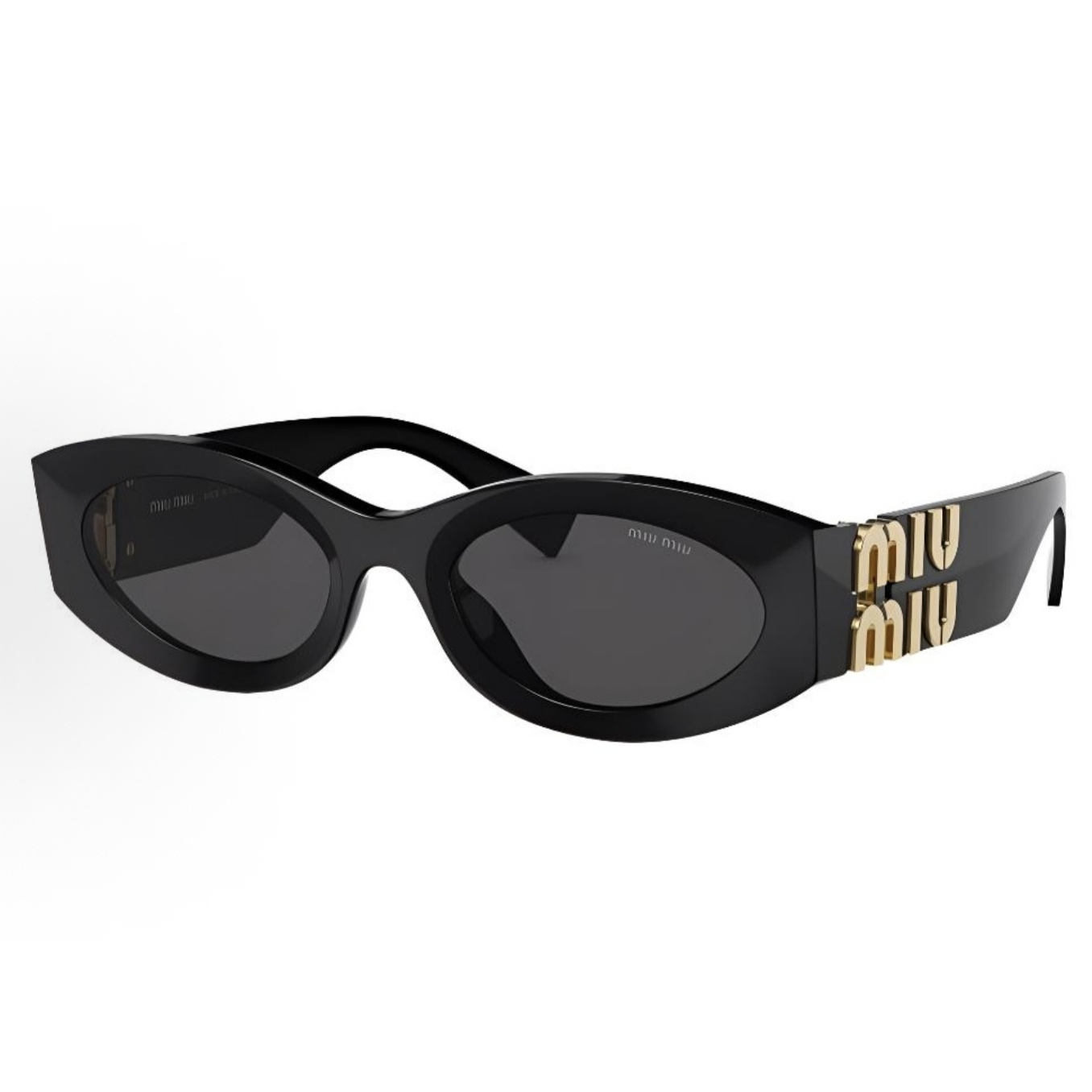 未使用 MIU MIU/缪缪 侧面Logo装饰 不规则形 太阳眼镜
