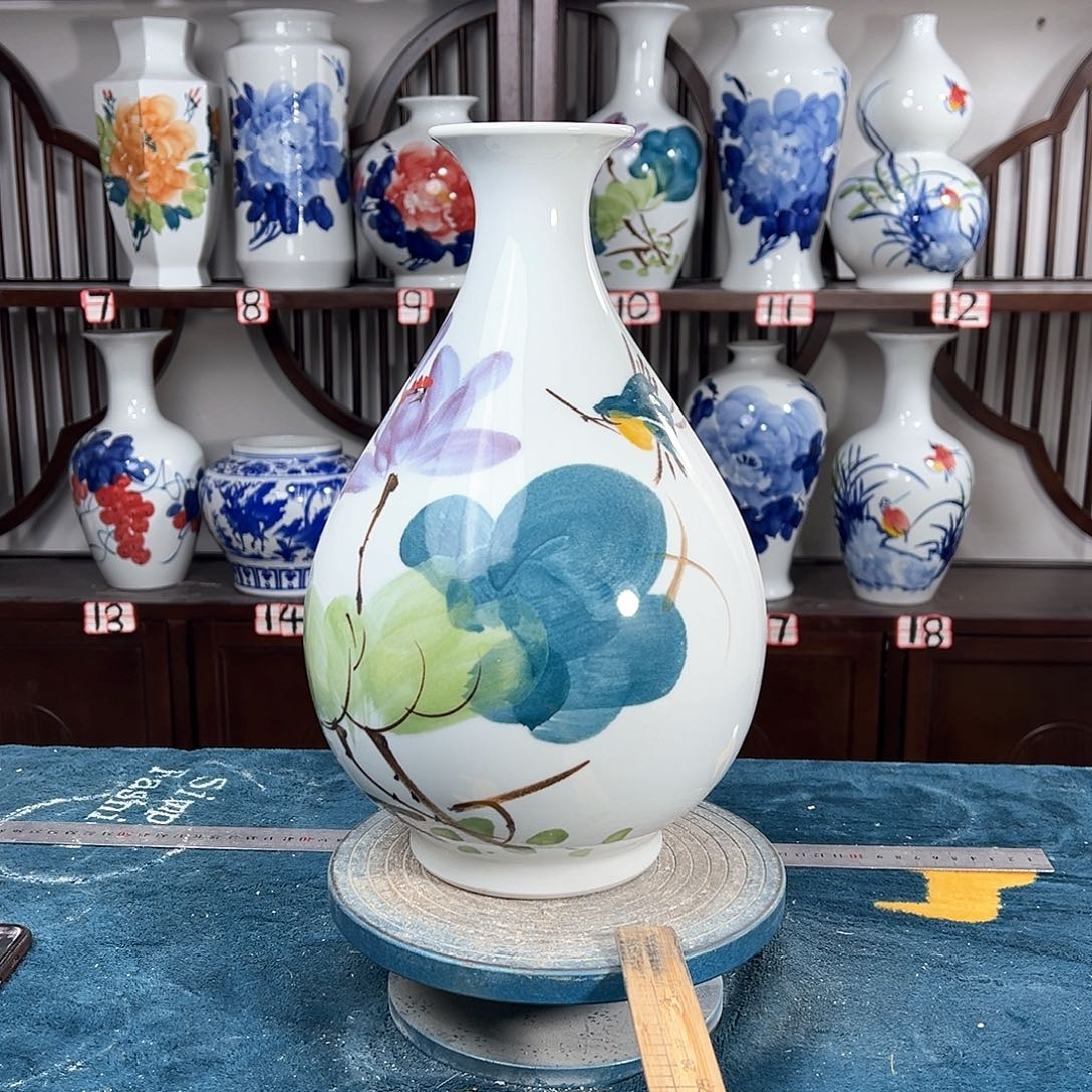 摆件景德镇陶瓷玉鸟