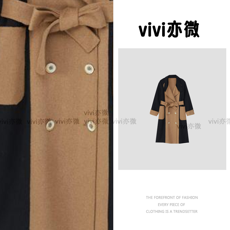 vivi亦微  |Darastine戴拉斯汀轻奢优雅设计感双面羊毛大衣C011