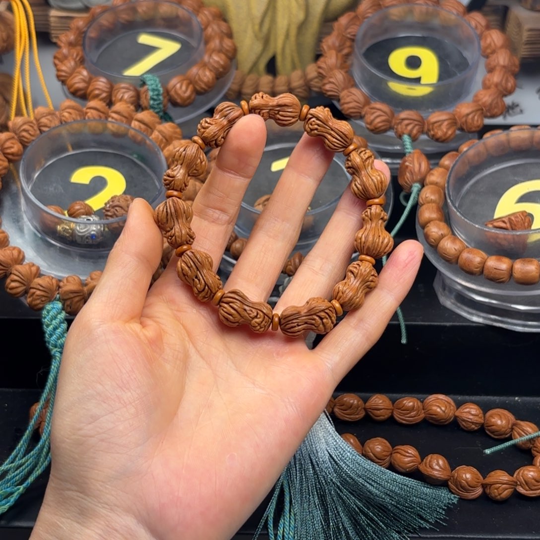 桃核吊坠异形小花生