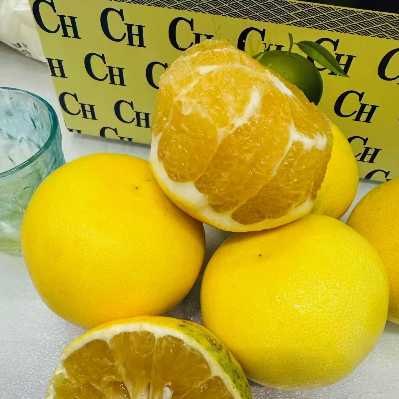 蜜汁香柚当季新鲜现摘水果一箱5斤左右