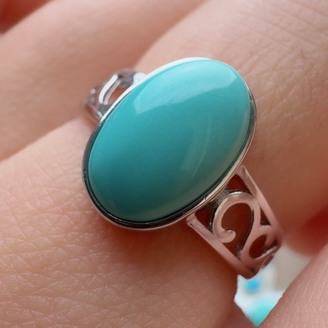 绿松石珠宝奇石银S925镶嵌