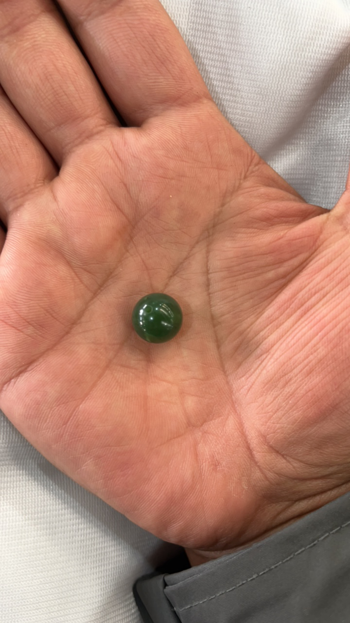 和田玉碧玉单珠卡14