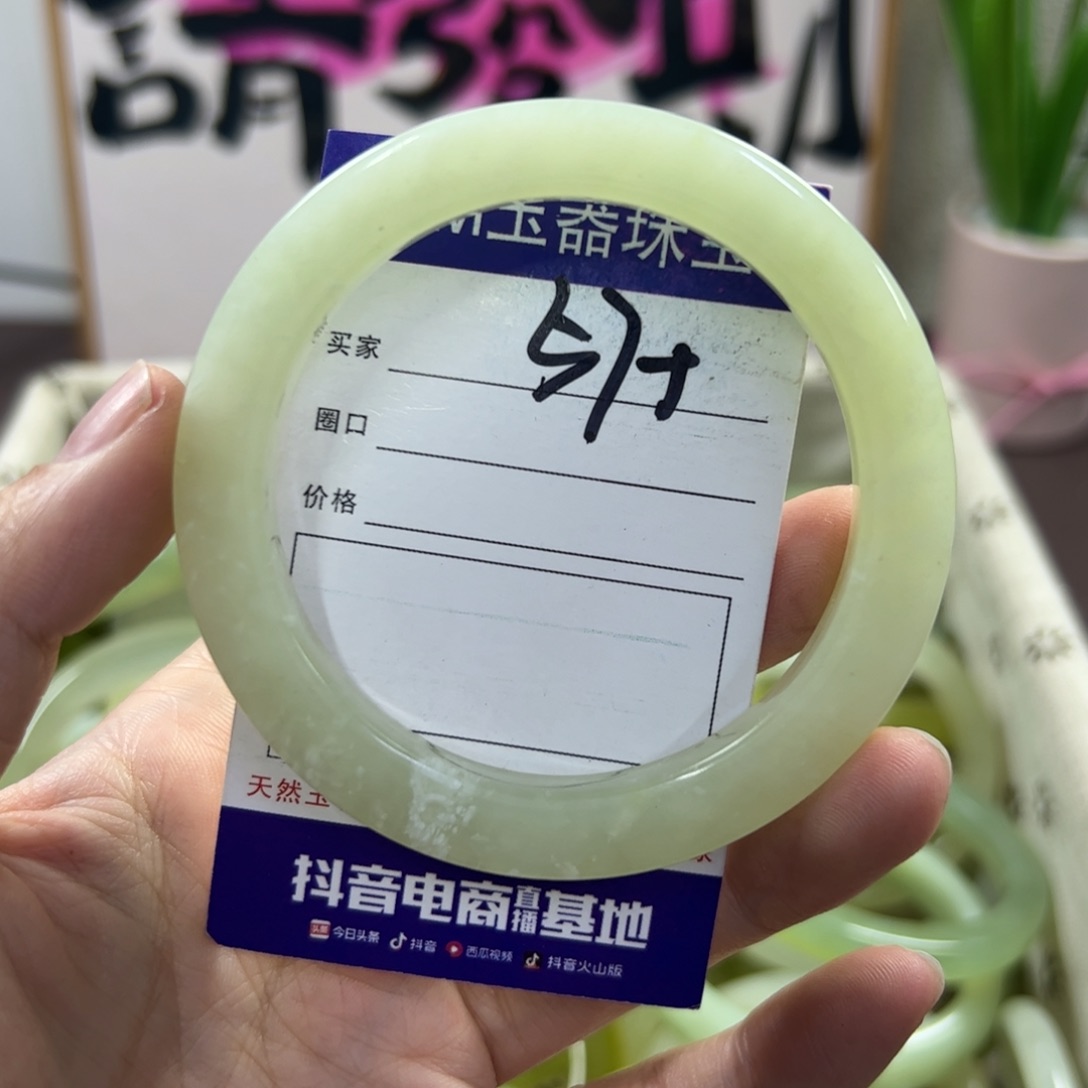 蛇纹石玉手镯未镶嵌566