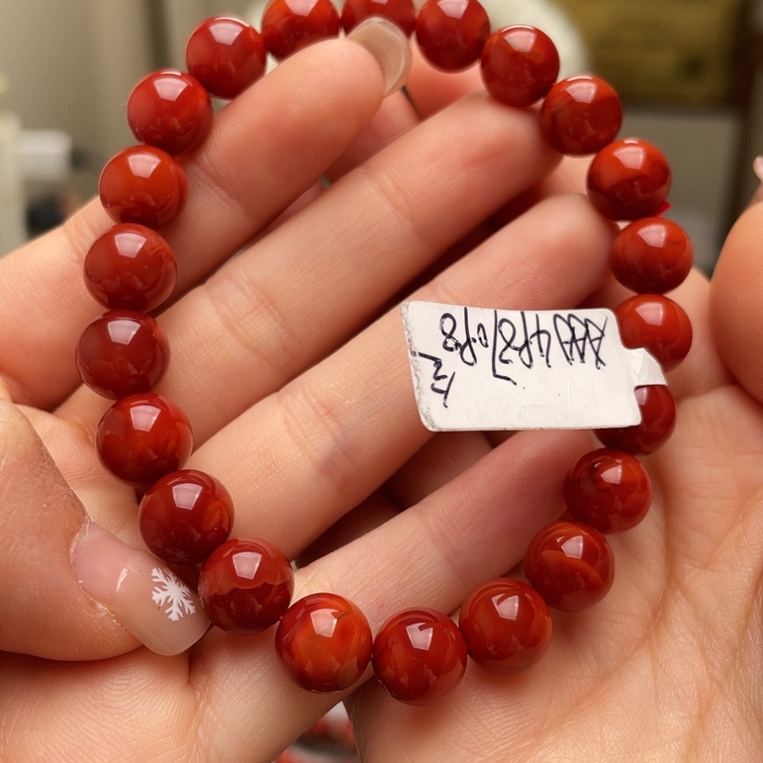 南红玛瑙手链未镶嵌