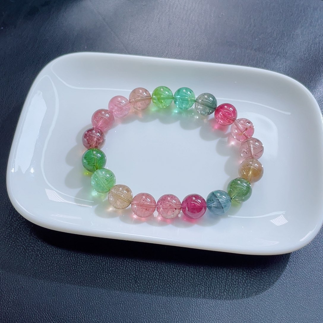 未镶嵌碧玺手链10mm左右