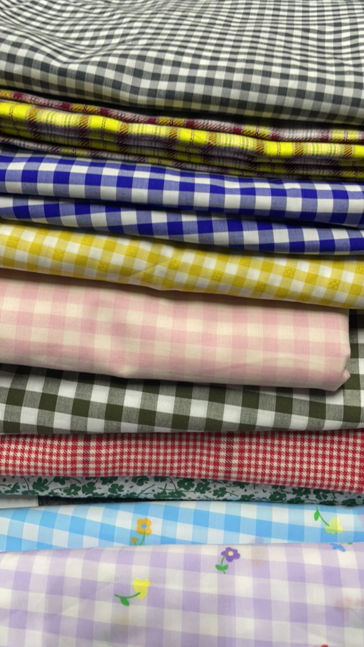 全品类服装面料，大小格子布，条纹布