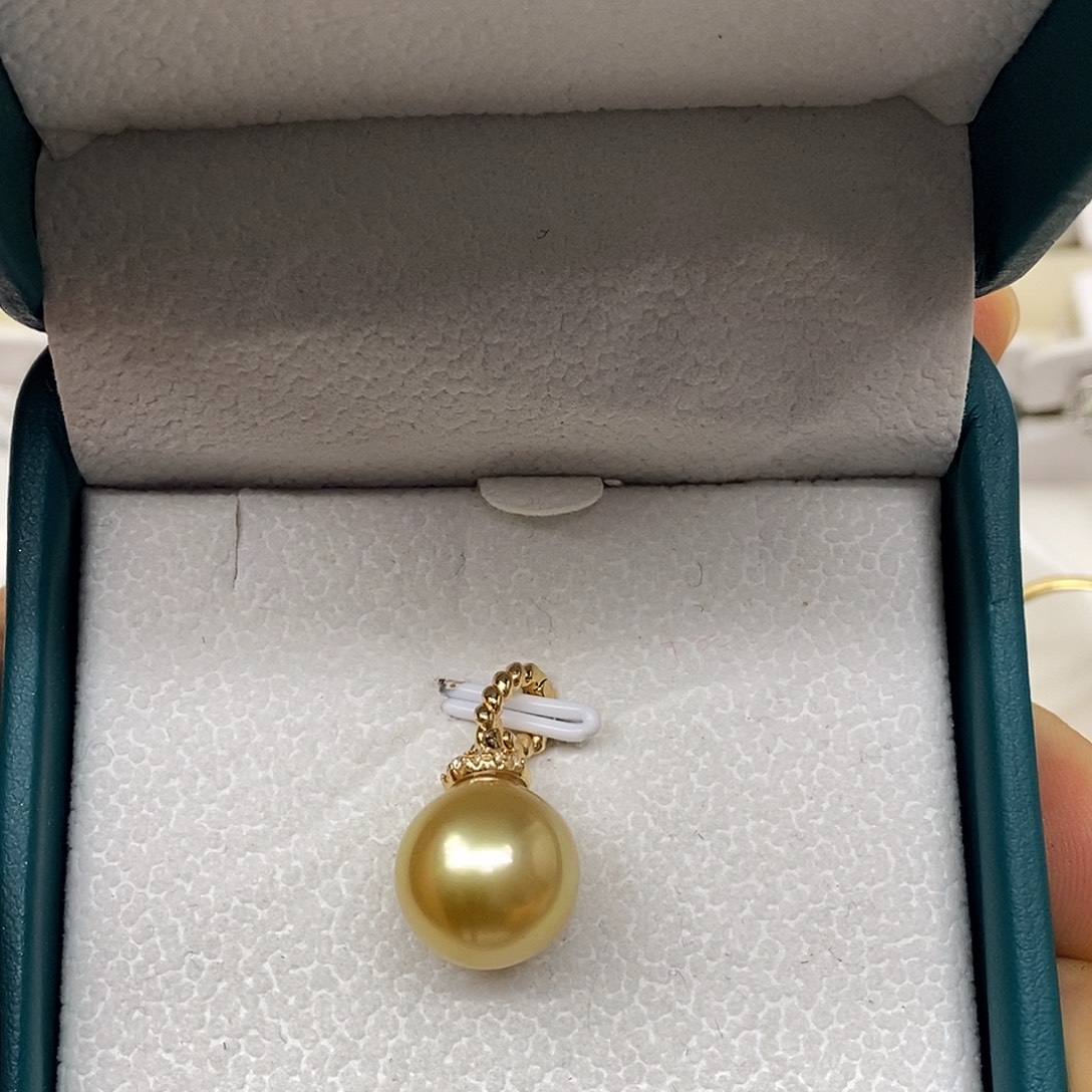 吊坠(不含链)银S925镶嵌海水珍珠