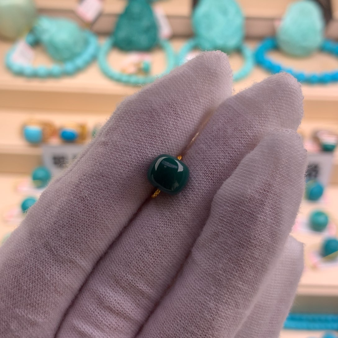 绿松石珠宝奇石未镶嵌8.2-7.3