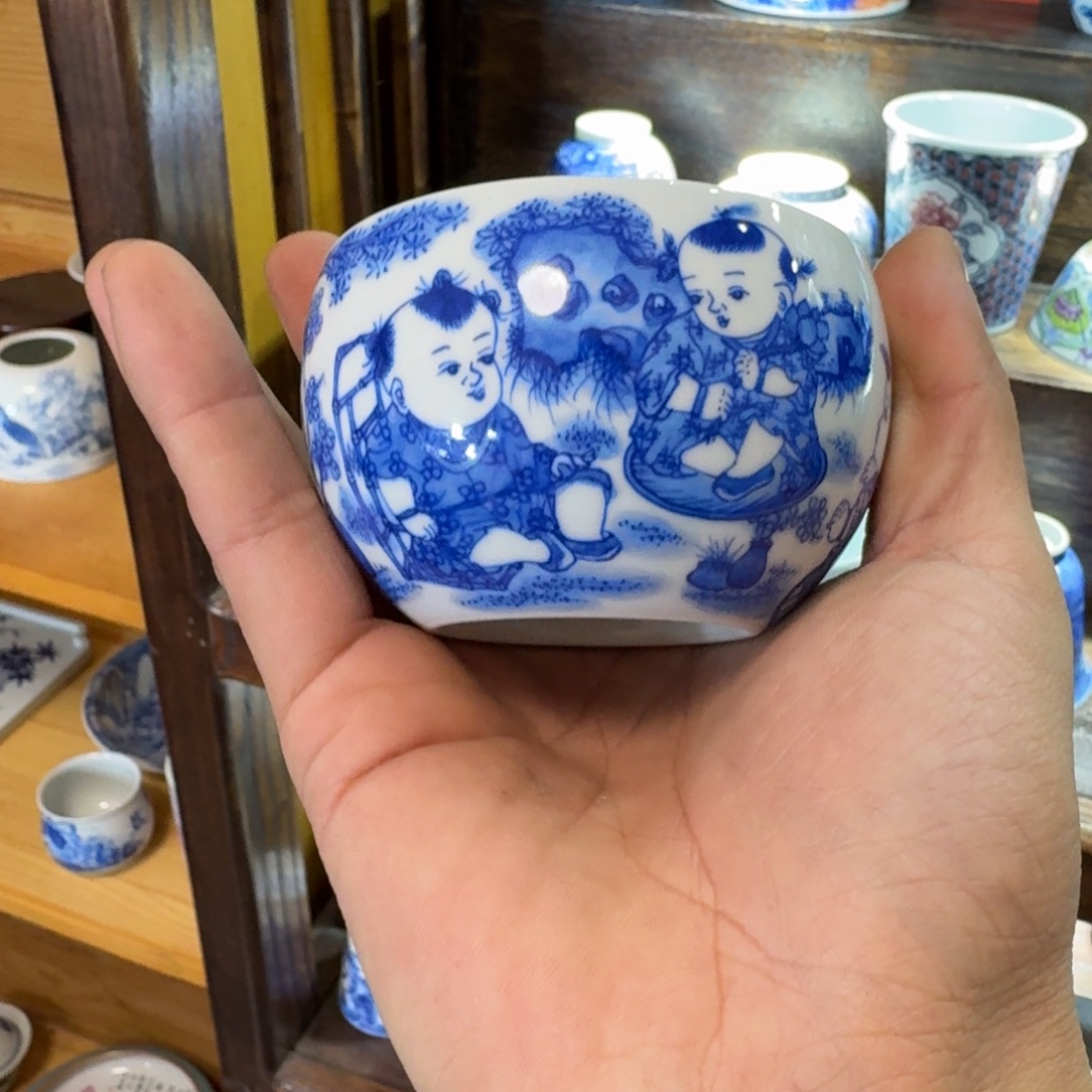 理***想瓷片当代景德镇陶瓷手绘茶具