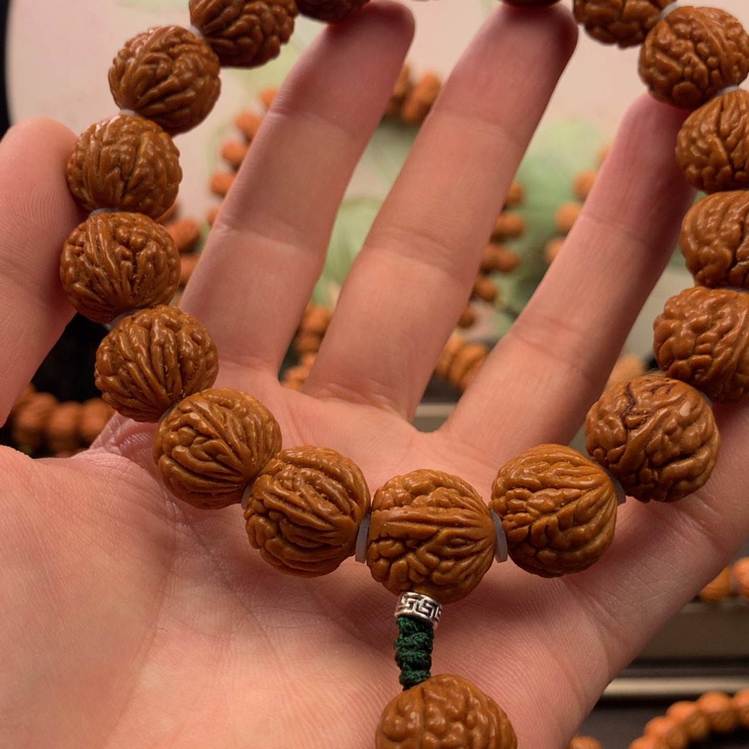 【闪购商品】桃核手串17荔枝纹手串