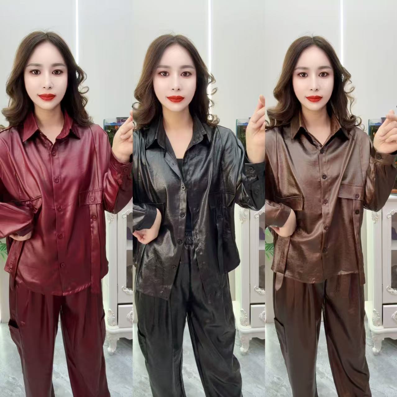 休闲时尚套装3色