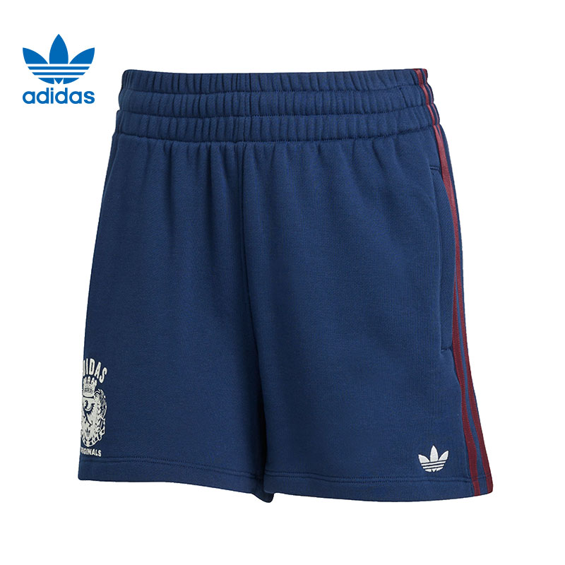 adidas阿迪达斯【同】三叶草女子运动休闲短裤裤子JW6065