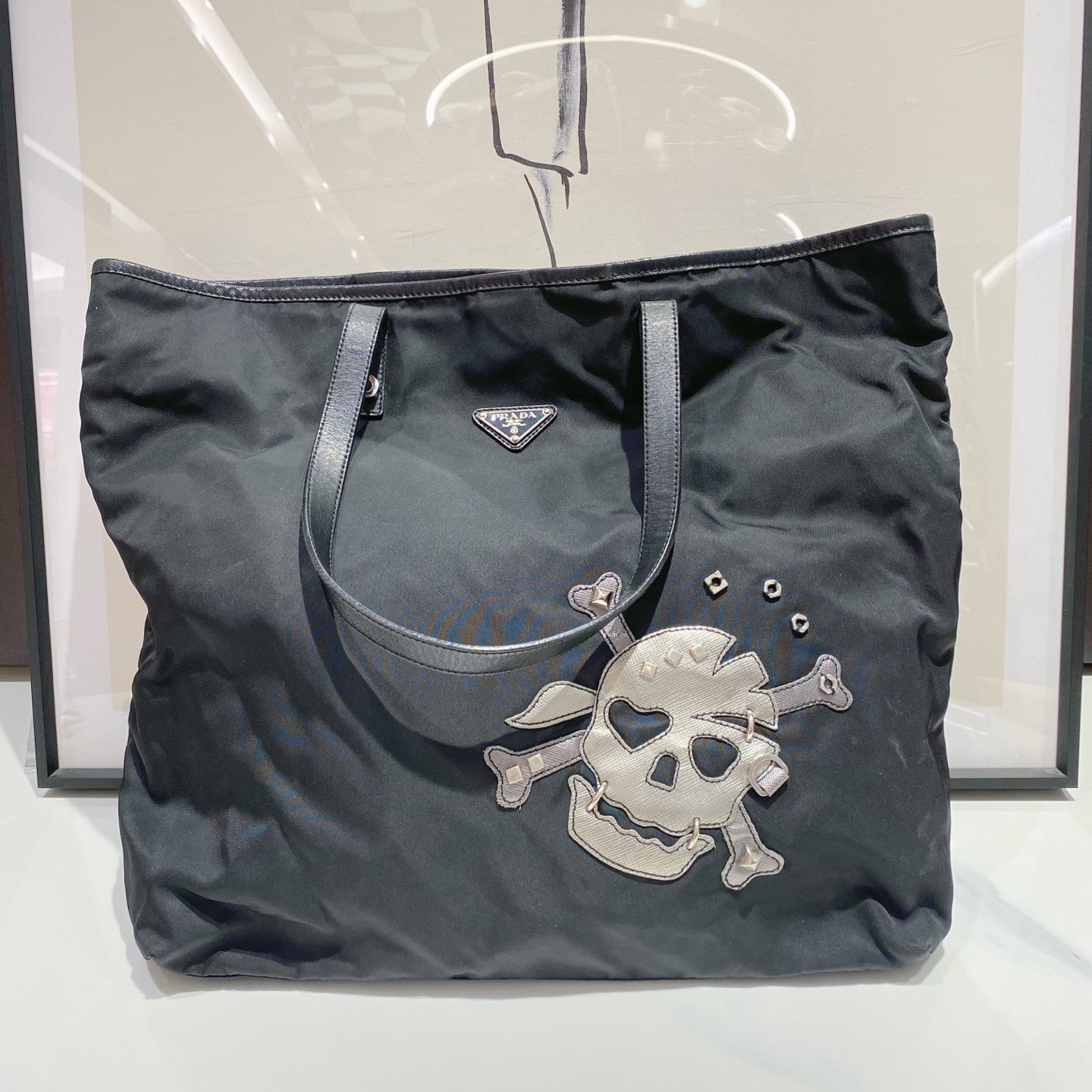 99新 Prada/普拉达 普拉达 骷髅托特 14114