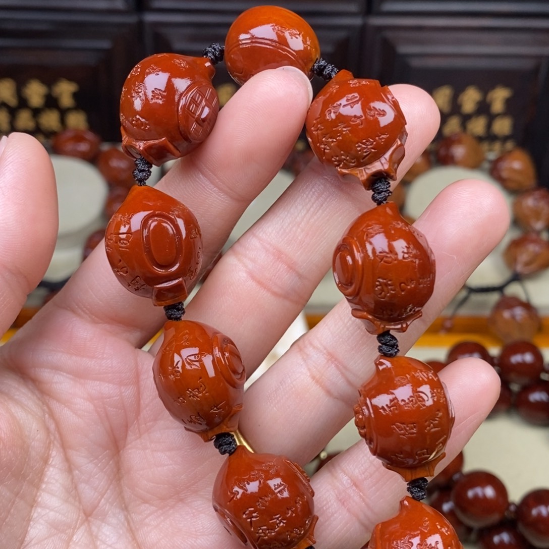 黑***K橄榄核吊坠把把壶