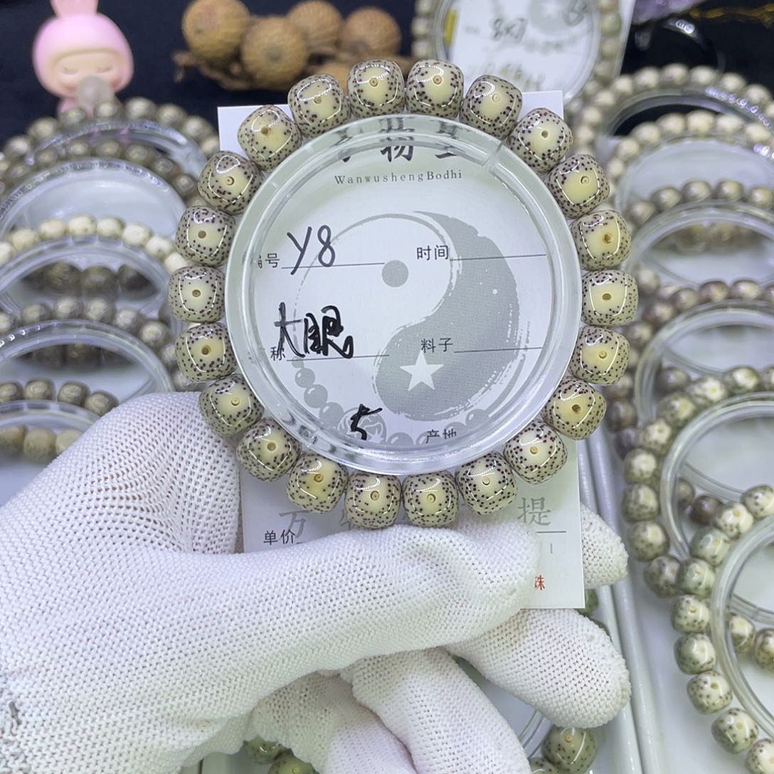 吊坠星月菩提Y骨瓷白大眼