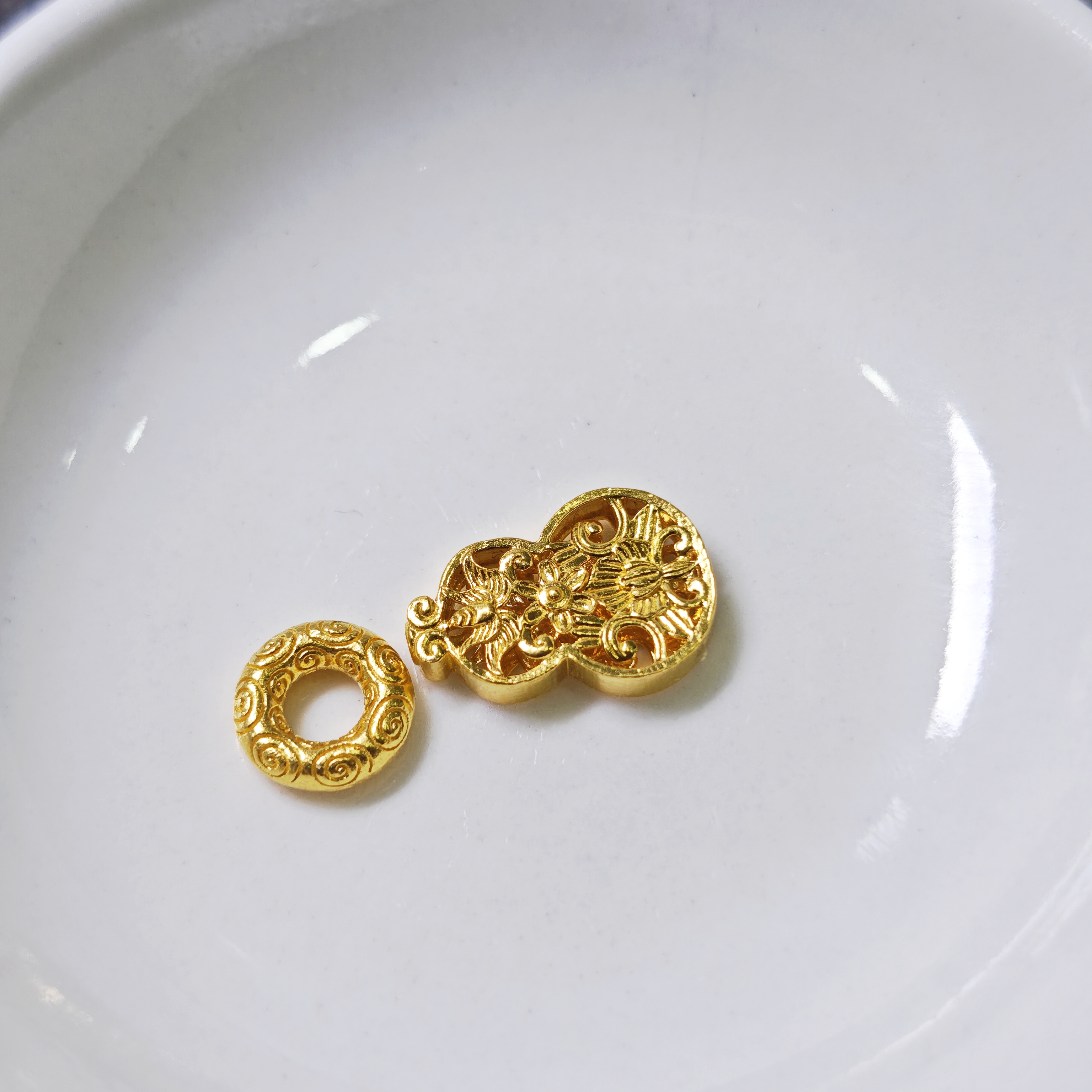 素竹足金金料古法3.69克