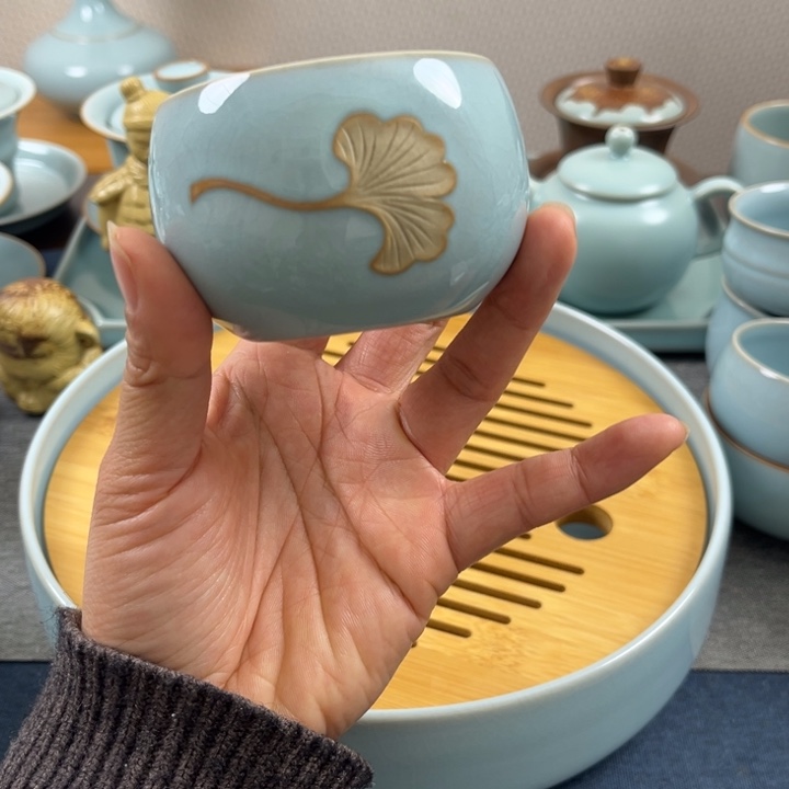 杯天青银杏叶主人杯一级全品