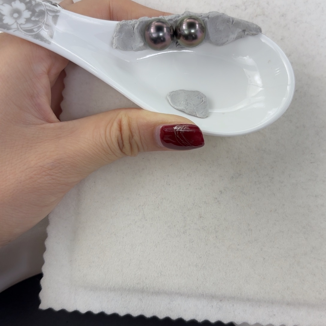 定制海水珍珠裸珠未镶嵌11-12mm大溪地对珠