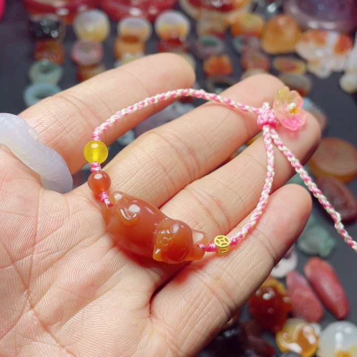玛瑙/玉髓手链未镶嵌