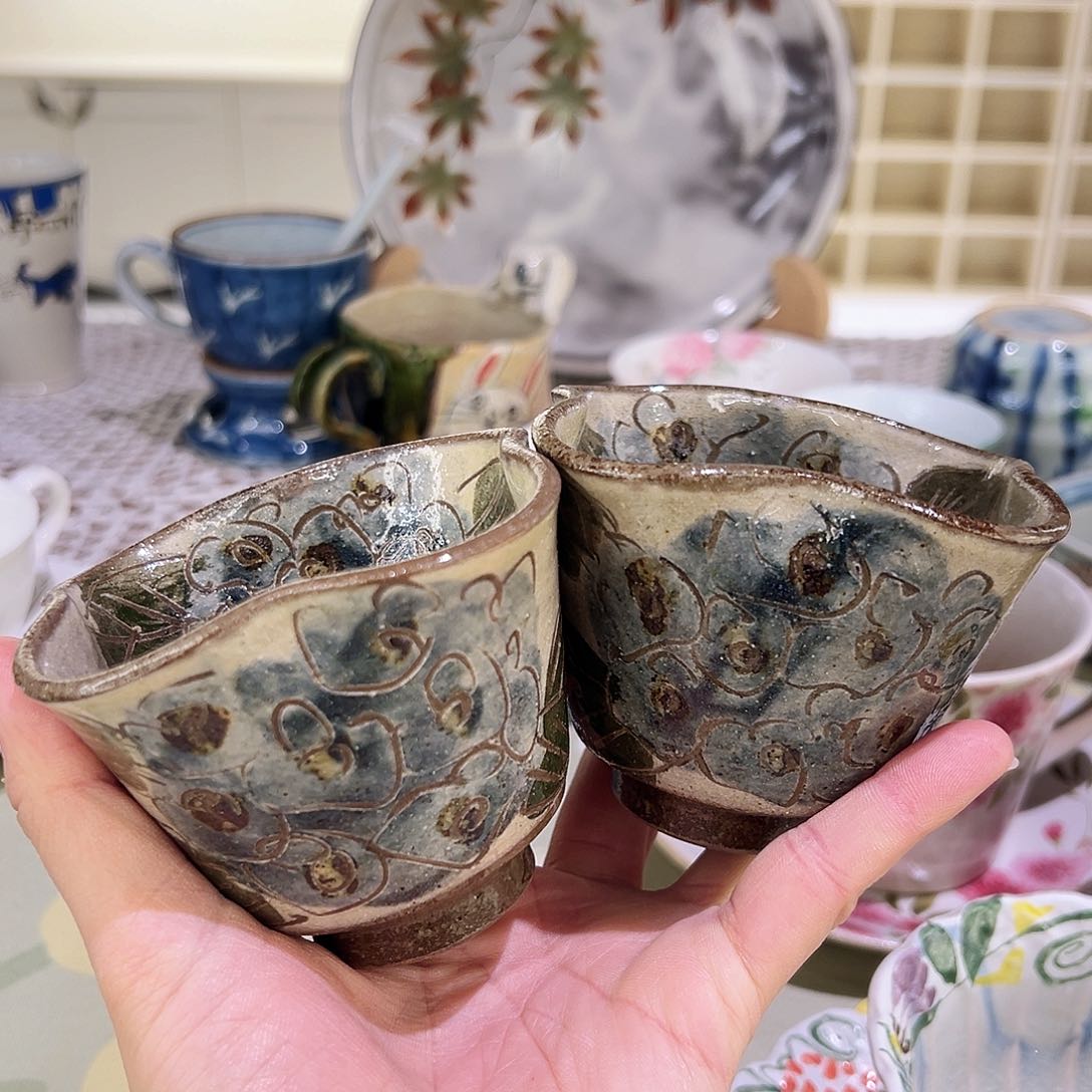 笑***长咖啡杯和茶杯是很配噢