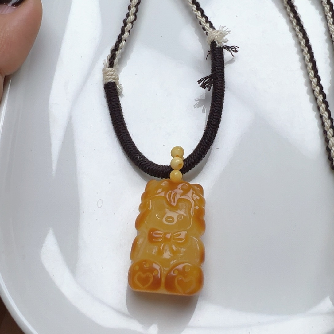 琥珀吊坠(不含链)未镶嵌