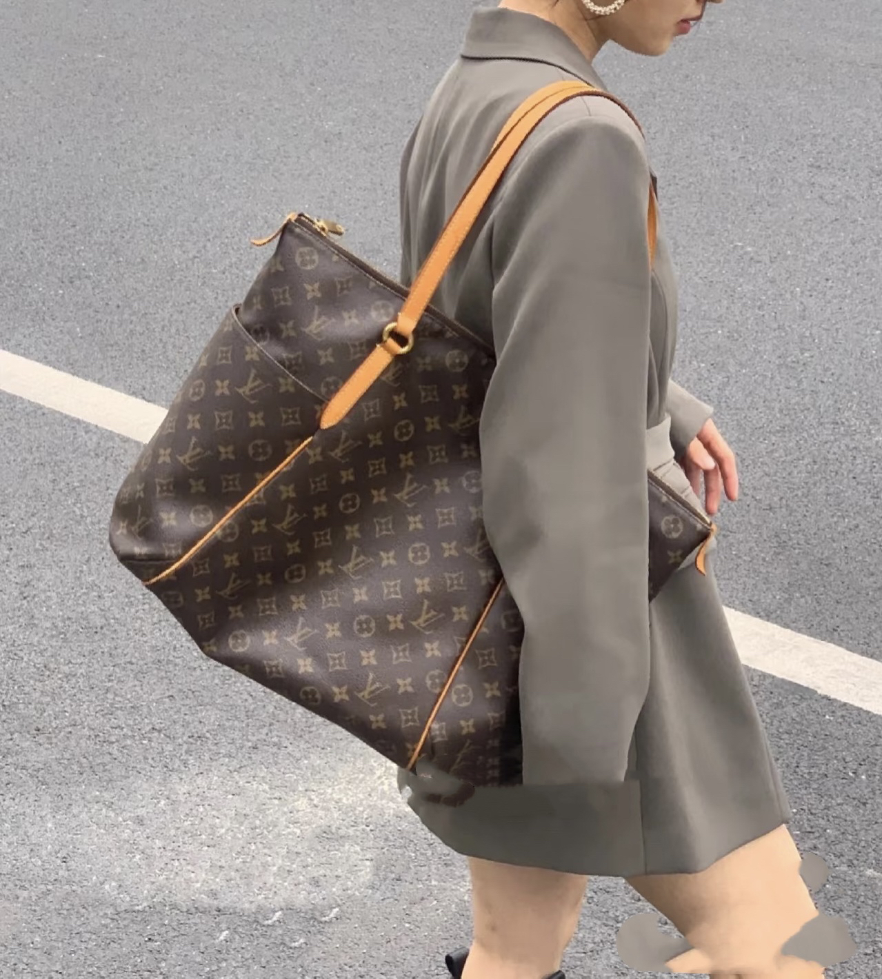 95新 LouisVuitton/路易威登 御古屋/61989/奶瓶包11年