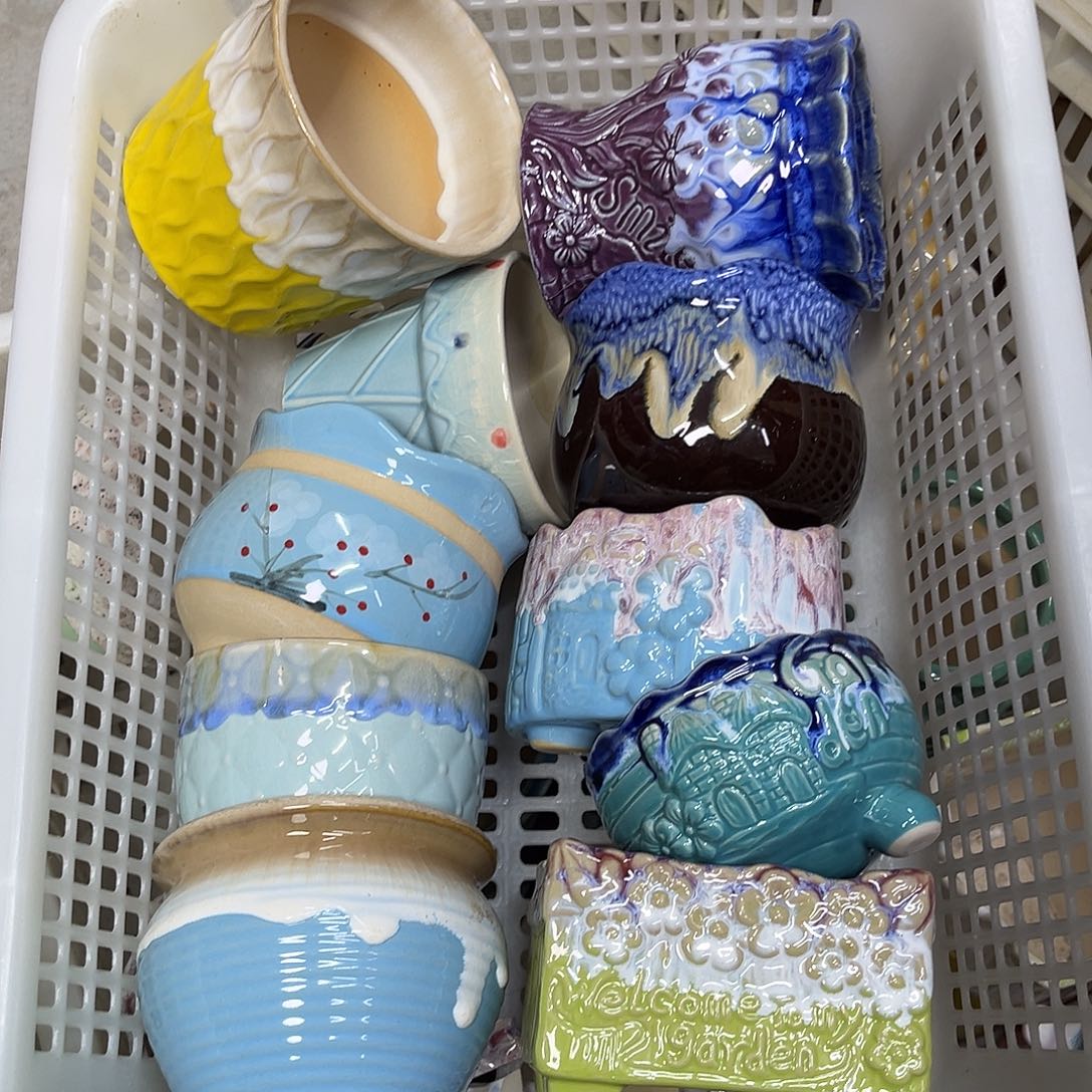 陶瓷陶瓷花盆特价上新口8-10厘米