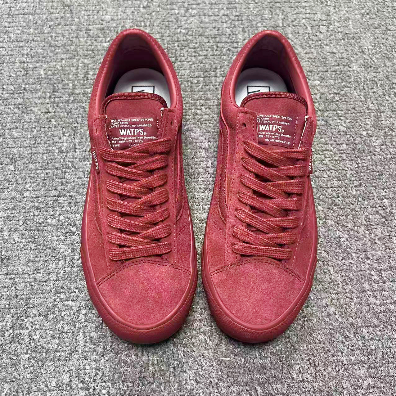 酒红色低帮美式复古板鞋休闲鞋男女百搭真皮反绒皮韩版运动潮鞋