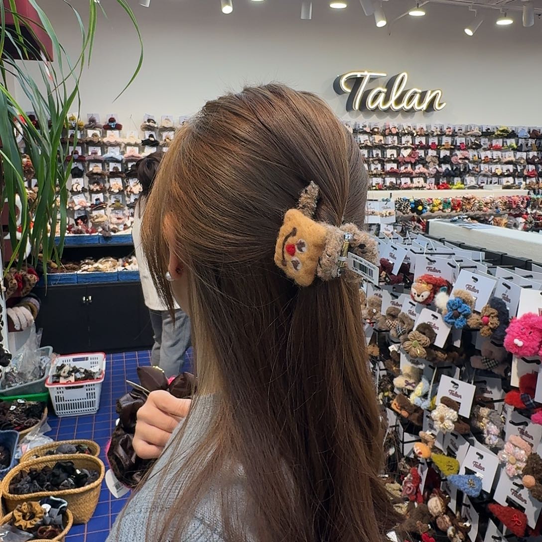 布艺非金属毛毡卡通抓夹