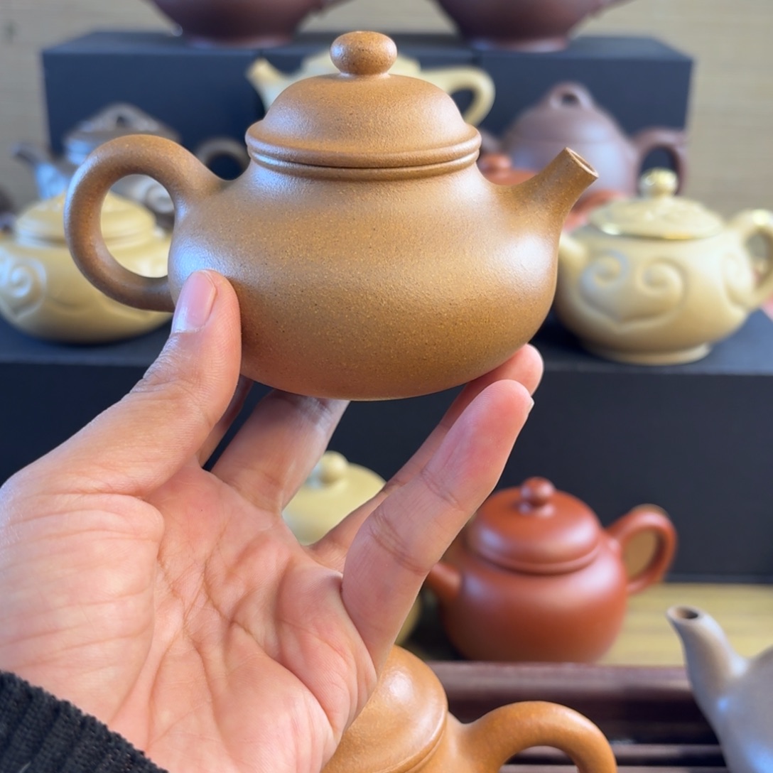 段泥茶壶威*年底福利老宕口黄金段半手