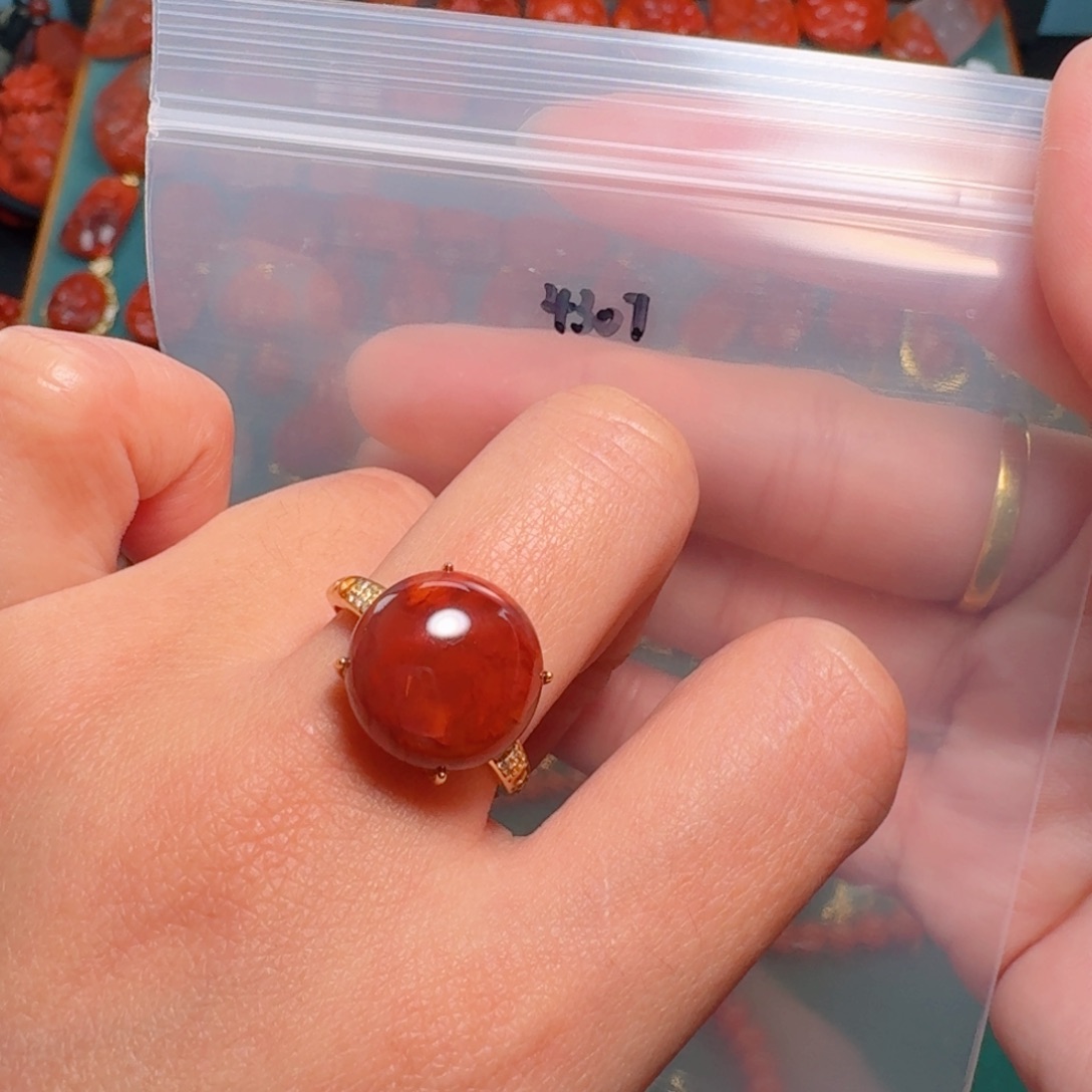 南红玛瑙南红银S925镶嵌