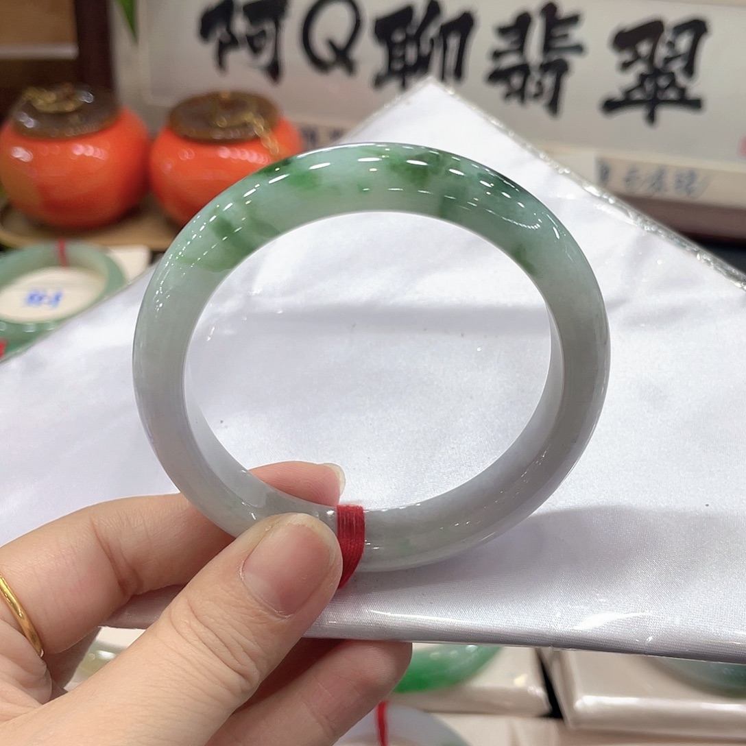 翡翠未镶嵌手镯天然缅甸A货翡翠手镯19