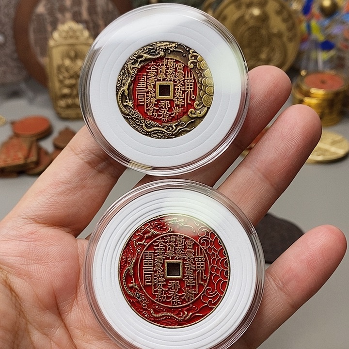 铜现代仿制工艺文创铜币 