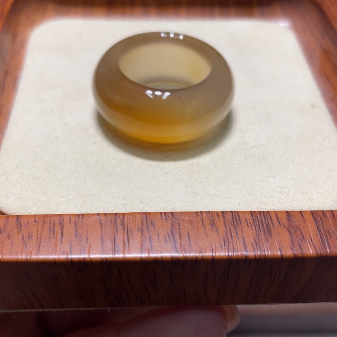玛瑙/玉髓戒指银S925镶嵌