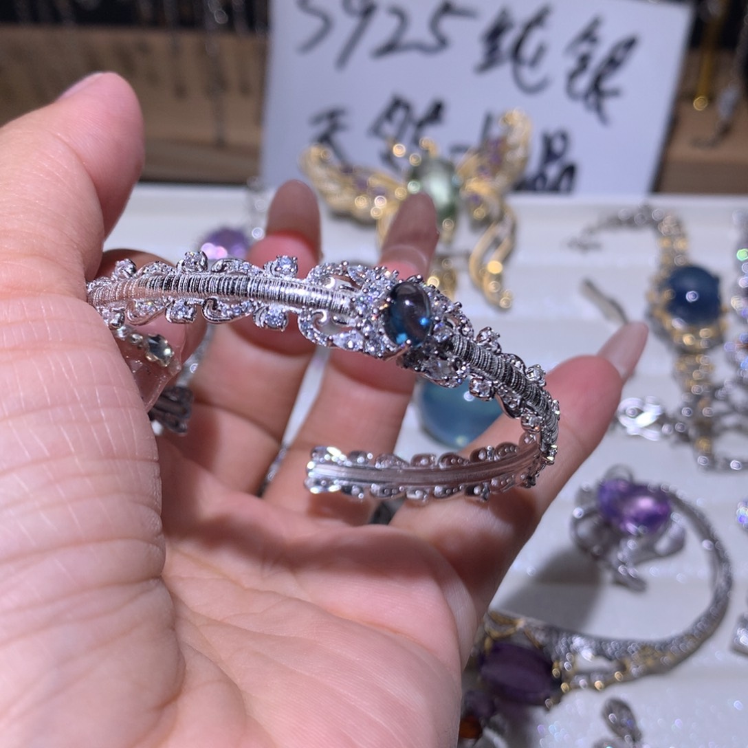 【闪购商品】水晶手链银S925镶嵌?*雾戒指