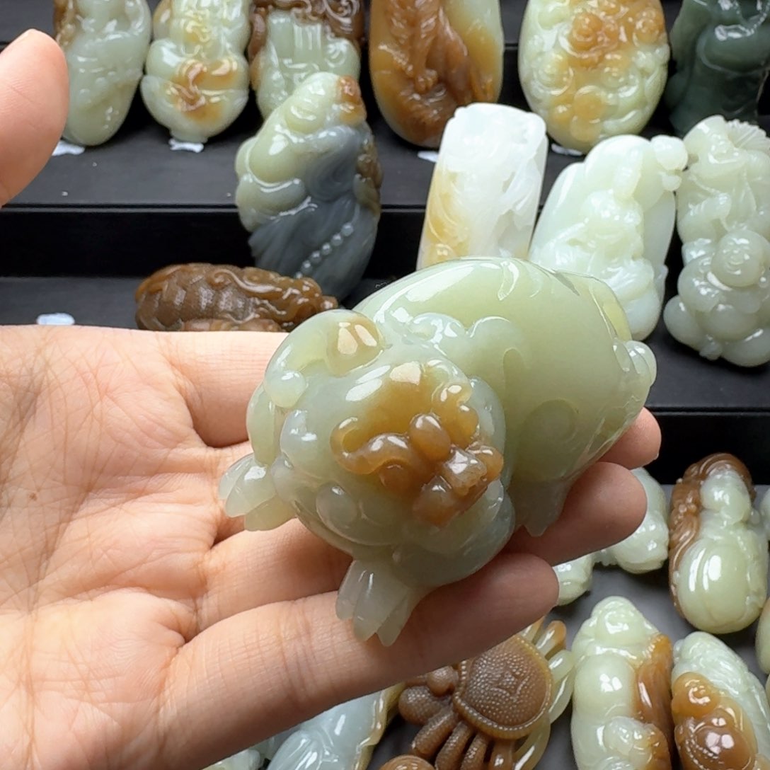 和田玉未镶嵌把件6**啊