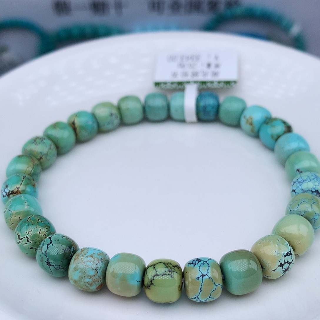 绿松石未镶嵌高瓷高色